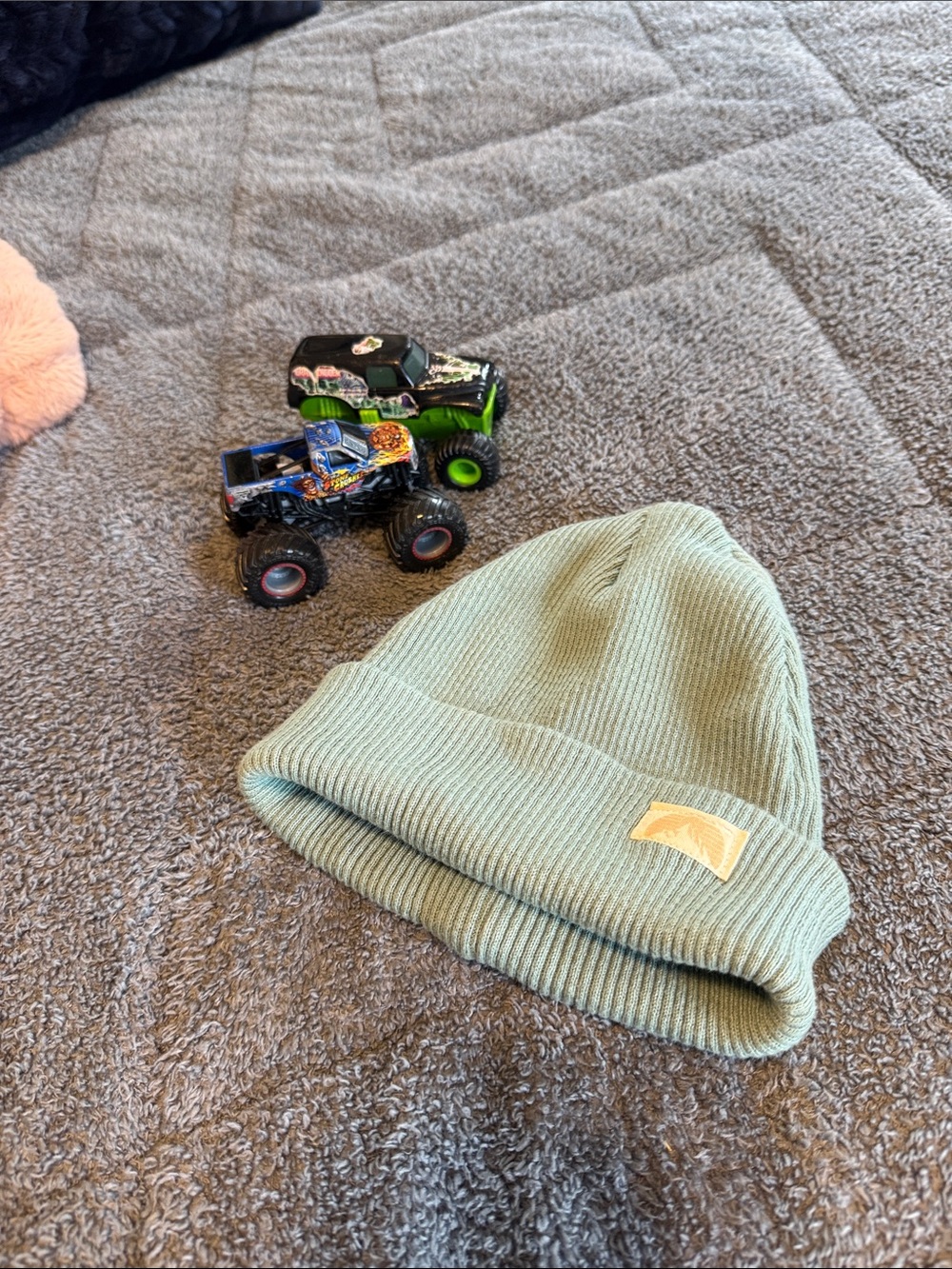 wonder nation Light Sage Ribbed Kids Cuffed Beanie